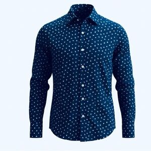Bonobos Men's Blue Polka Dot Shirt size 14.5x32